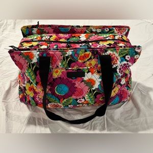 Vera Bradley Va Va Bloom Triple Compartment travel bag